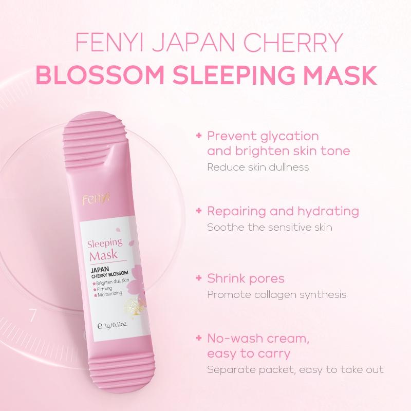 Máscara De Dormir Com Flor De Cerejeira Sakura/hidratante/firmadora 3g