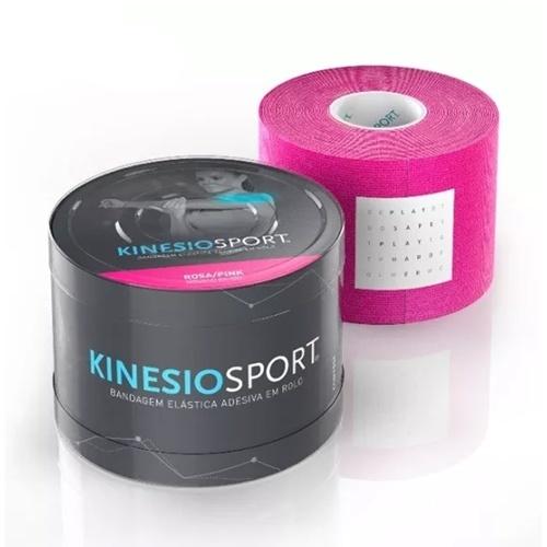 Bandagem Elástica Adesiva Rolo 5cm X 5m Kinesiosport Rosa