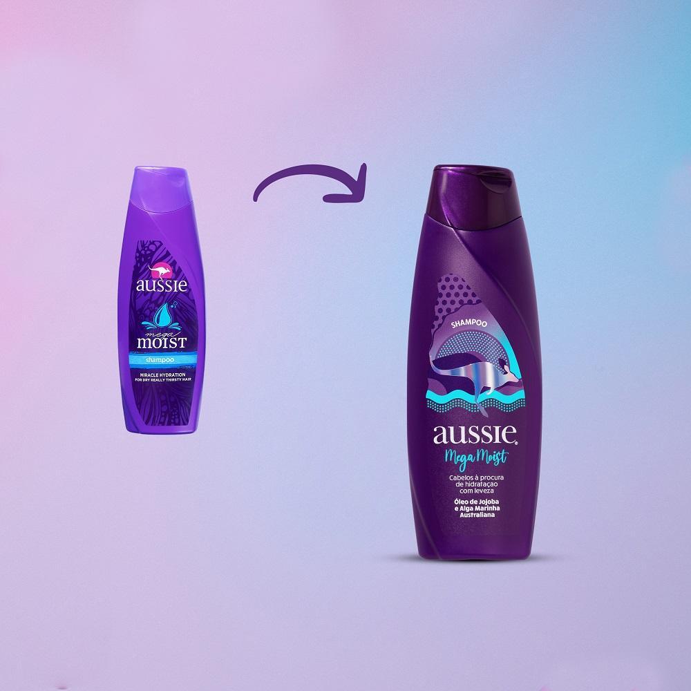 Shampoo Aussie Mega Moist Super Hidratação 180ml
