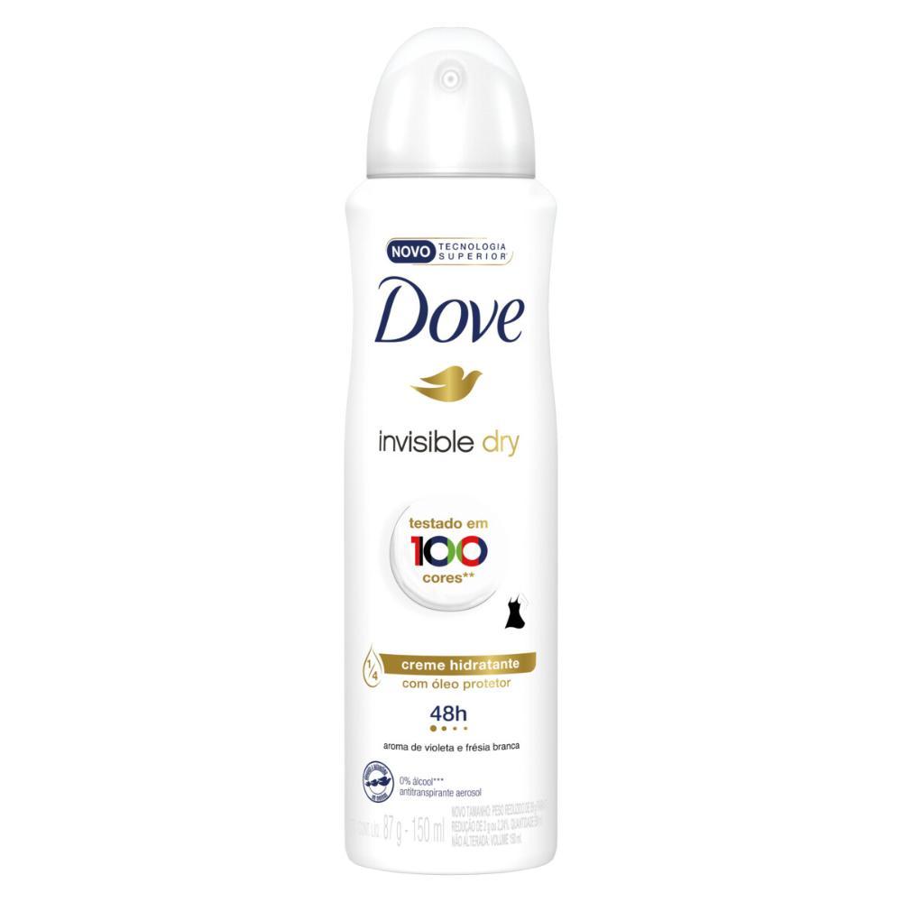 Kit 6 Desodorantes Dove Antitranspirante Aerossol Invisible Dry 150ml