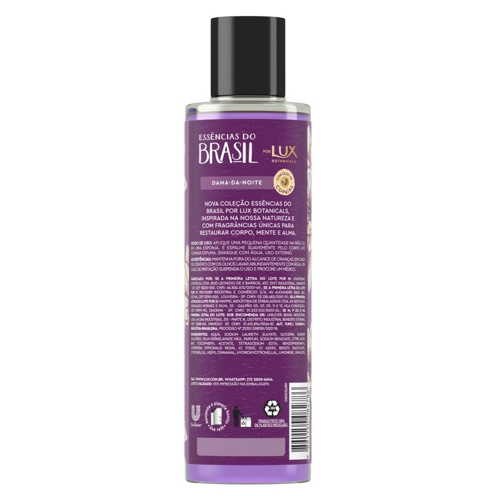 Kit Com 3 Sabonetes Líquido Lux Essências Do Brasil Dama Da Noite 300ml