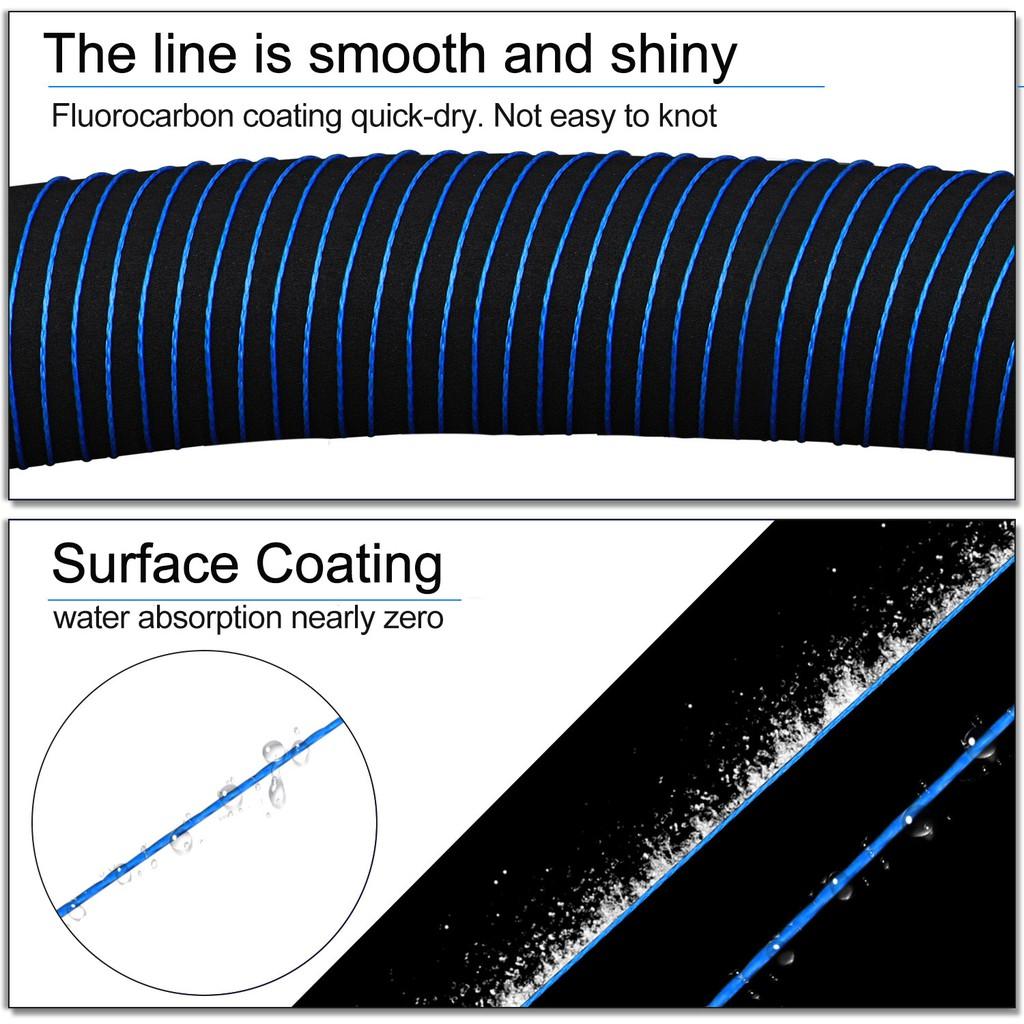 Linha De Pesca Multifilamento Sougayilang Smooth 9 Strands 150M 0.12mm-0.40mm MAX Drag 7.7kg-52kg