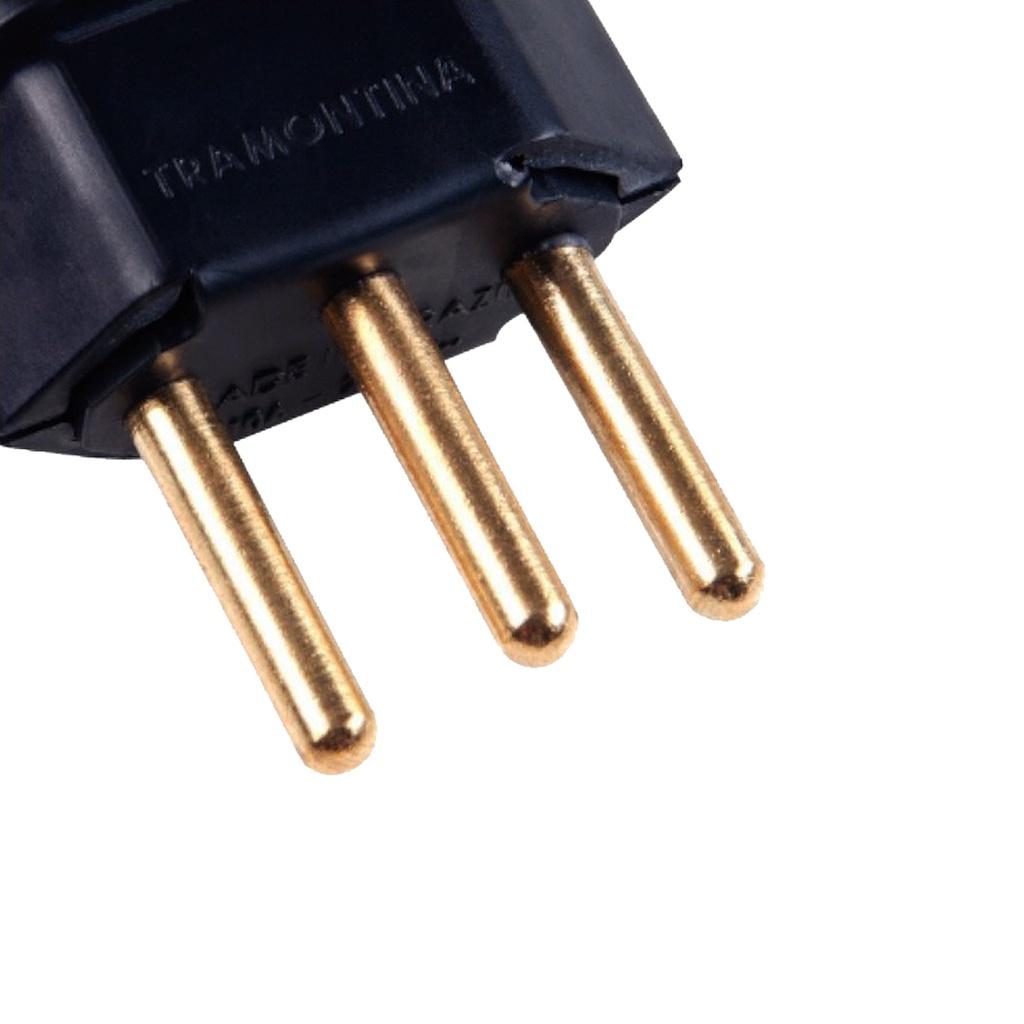 Plug Macho 2P + T 20A 250V Tramontina 57403/007