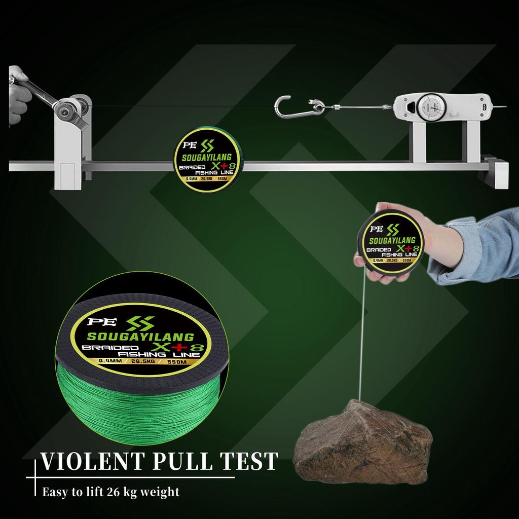 Sougayilang X8 Pe Linha De Pesca 150m 0.10-0.40mm MAX Drag 13.2lb-58.4lb