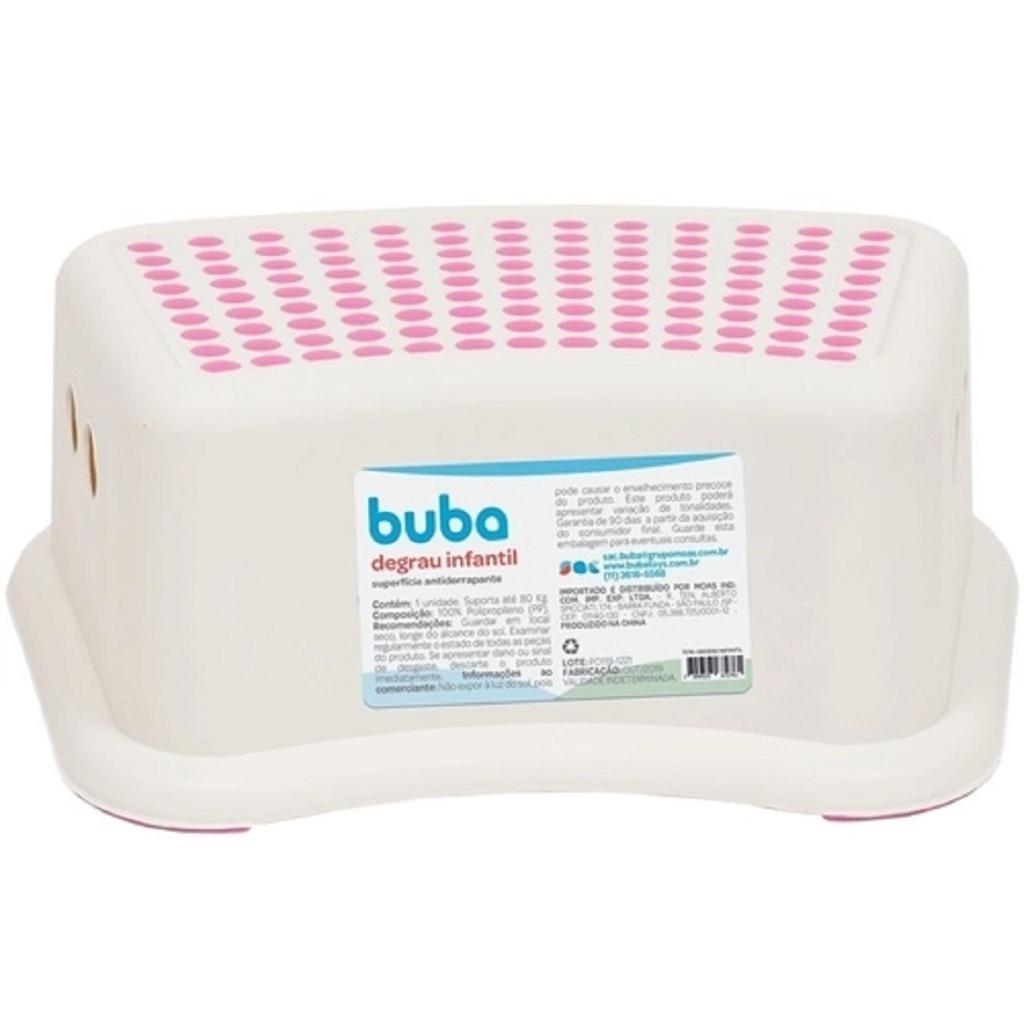 Degrau Infantil Antiderrapante Rosa 7276 - Buba