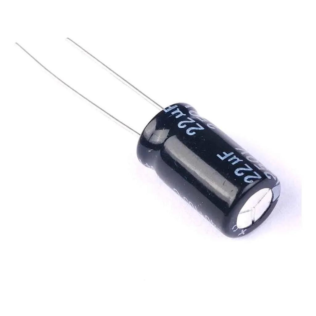 Capacitor 22uf 250V Eletrolitico 105 C Para Corneta Driver De Carro