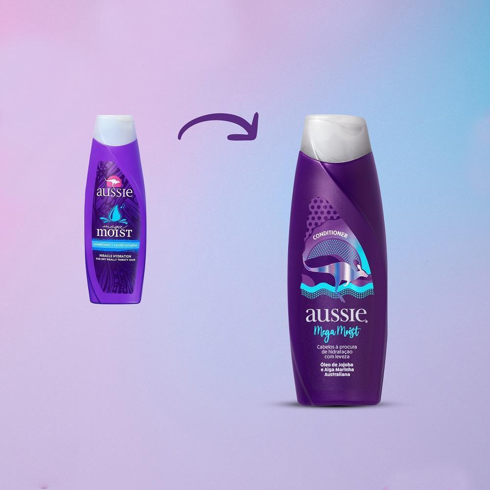 Condicionador Aussie Mega Moist Super Hidratação 180ml