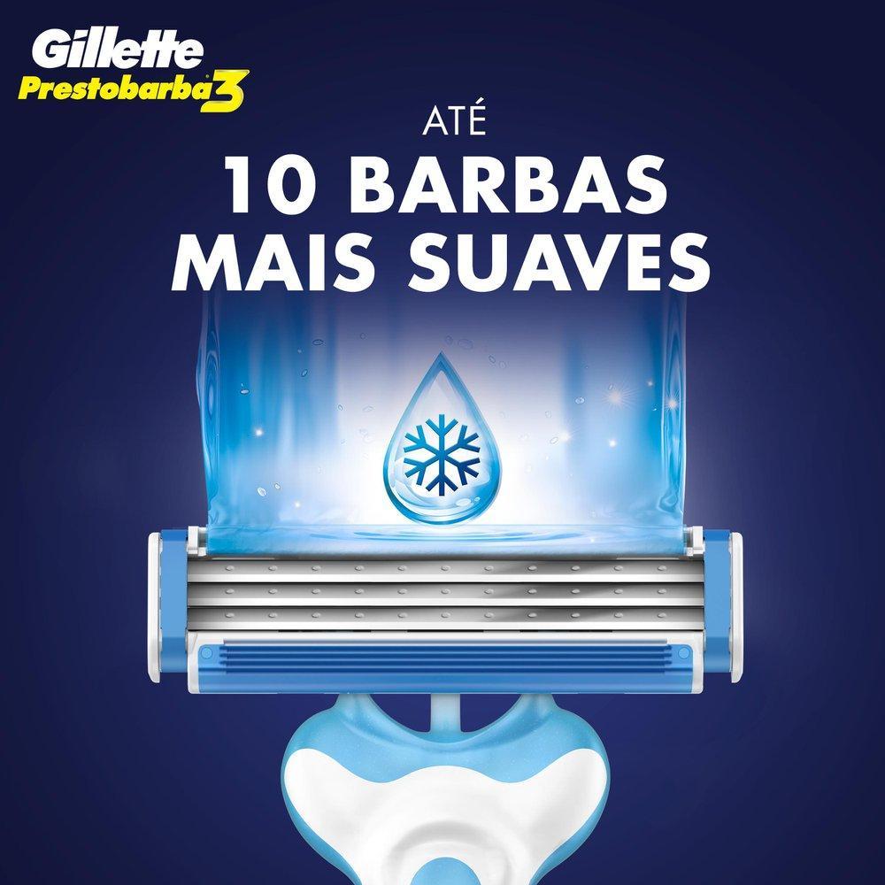 Aparelho De Barbear Descartável Gillette Prestobarba3 Cool 2 Unidades