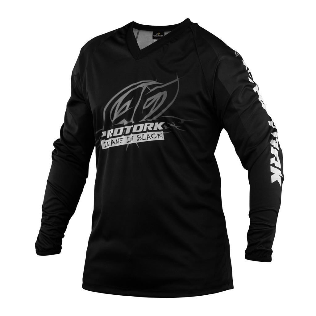 Camisa Adulto Para Motocross Enduro E Trilha PRO Tork Insane In Black