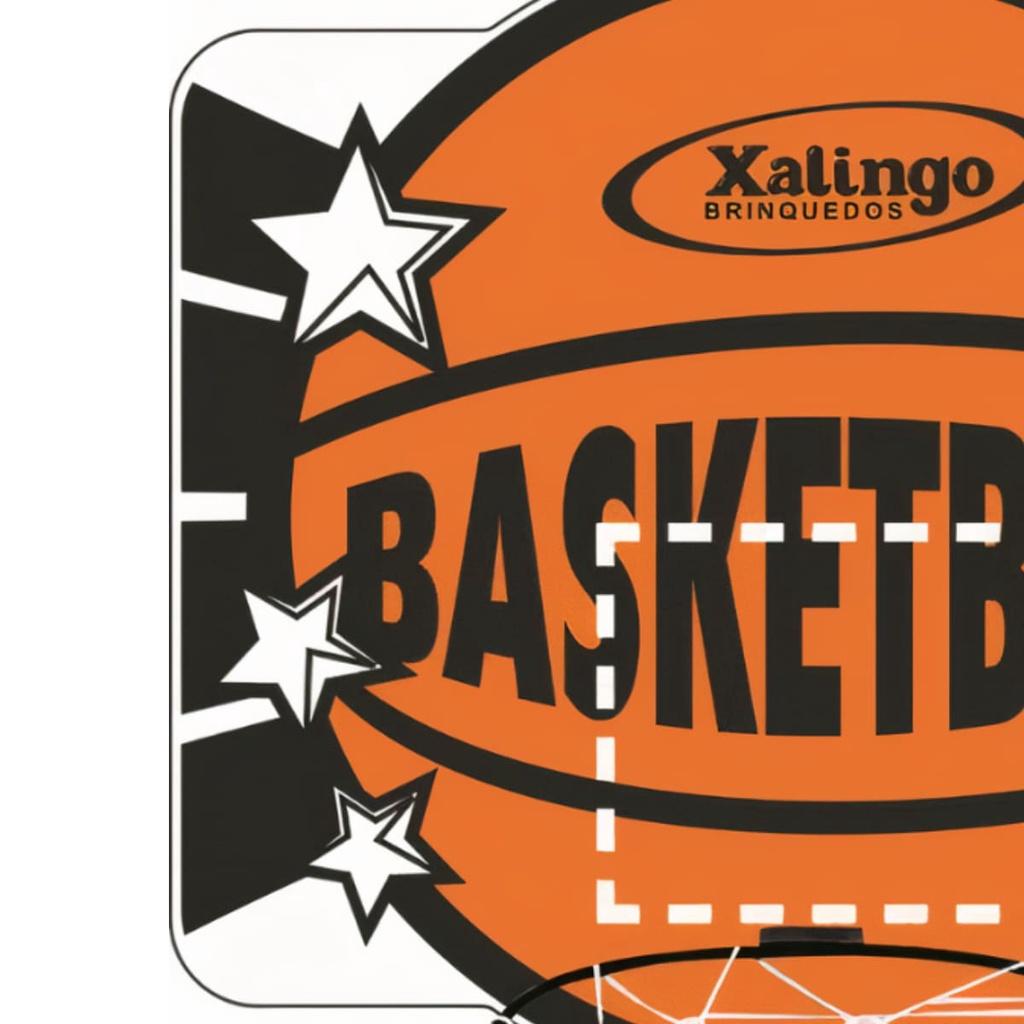 Tabela De Basquete Jogo Para Criança Em Mdf Ótima Fixação +3 Anos Material Resistente Xalingo 6703.2