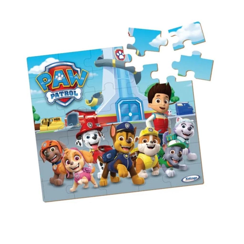 Quebra-cabeça Infantil Patrulha Canina 35 Peças Grandes Mdf Xalingo - 1387.6
