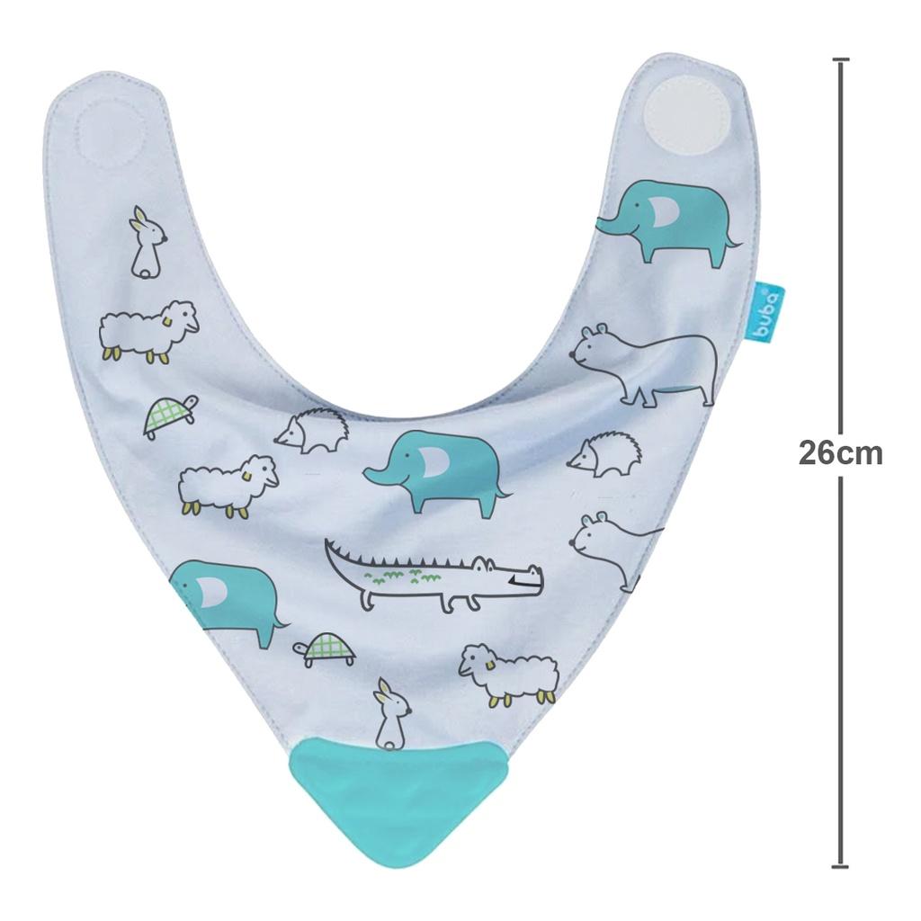 Bandana Babador Com Mordedor Algodão Animais 15284 - Buba