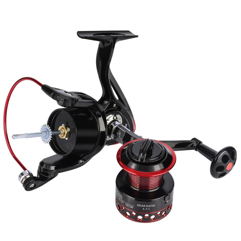 Molinete De Pesca Sougayilang 2000-7000 Series Metal Adjustable Handle MAX Drag 23KG