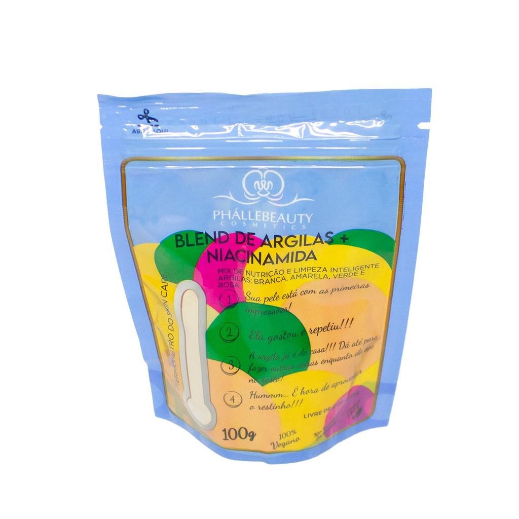 Blend De Argilas Em Pó Phállebeauty 100g 100 Vegano