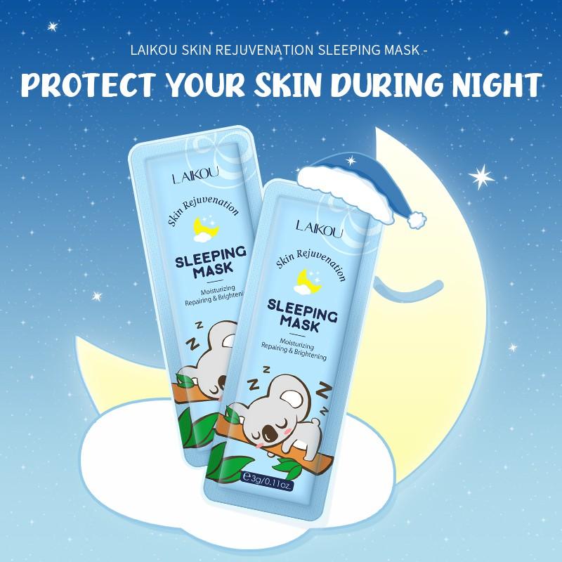 Laikou Máscara De Dormir Hidratante E Rejuvenescimento Facial Clareadora 5pçs
