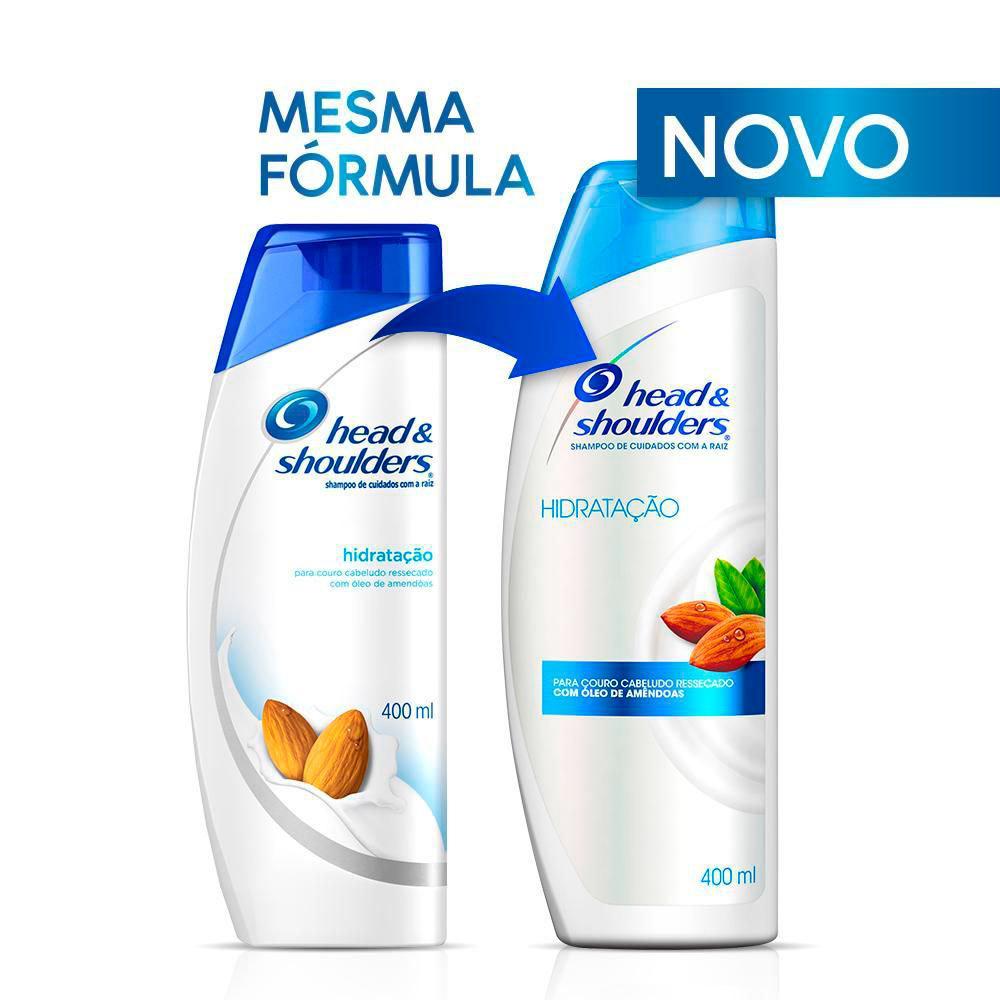 Shampoo Head Shoulders Anticaspa Hidratação Com Óleo De Amêndoas 400ml