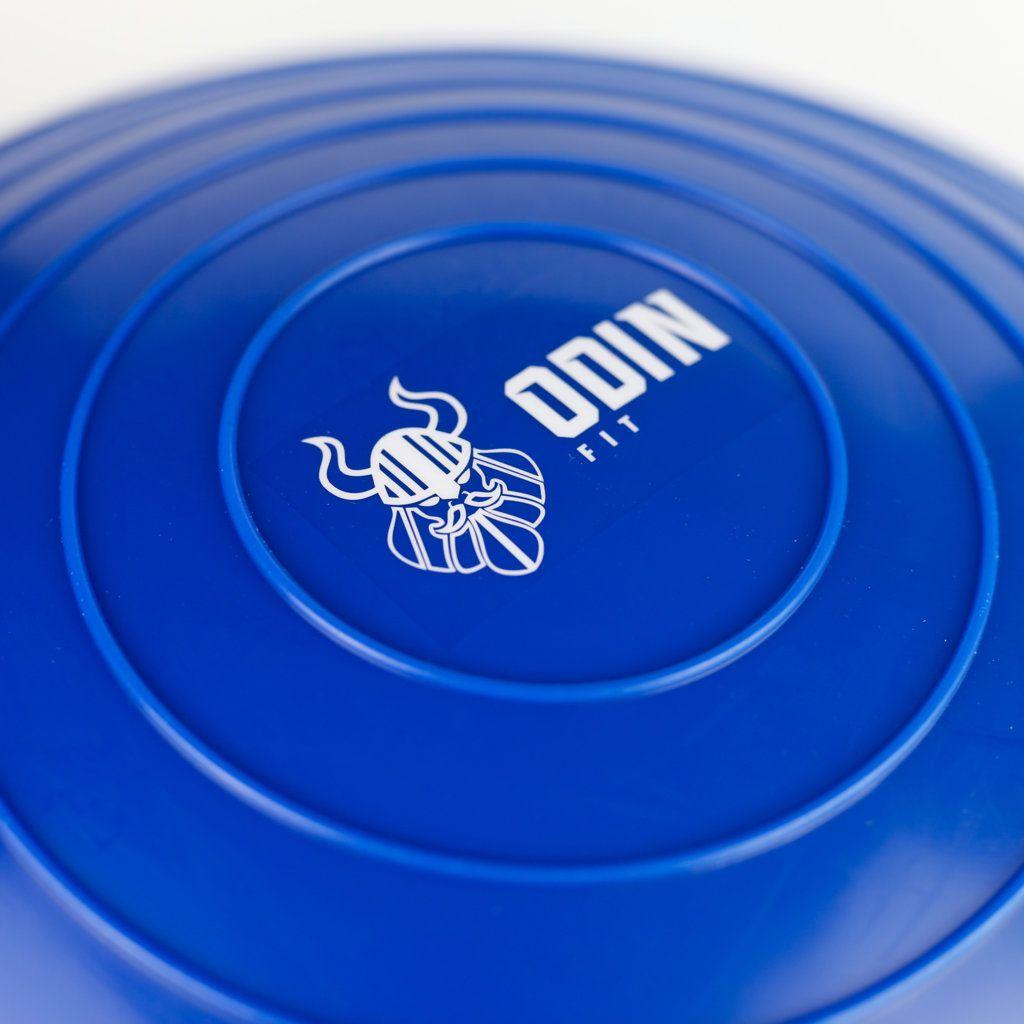 Meia Bola Com Bomba E Alças Elástico Azul Pilates Yoga Step Bola Inflável - Odin Fit