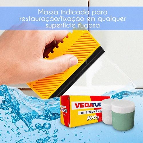 Veda Tudo Massa Epoxi 100g - Cola Até De Baixo Dágua