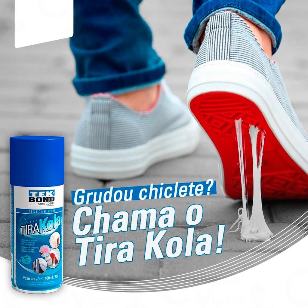 Tira Kola Tek Bond Remove Mancha Cola Chiclete Piche Adesivo Fitas Duplas Face Muito Mais 100ml 75g