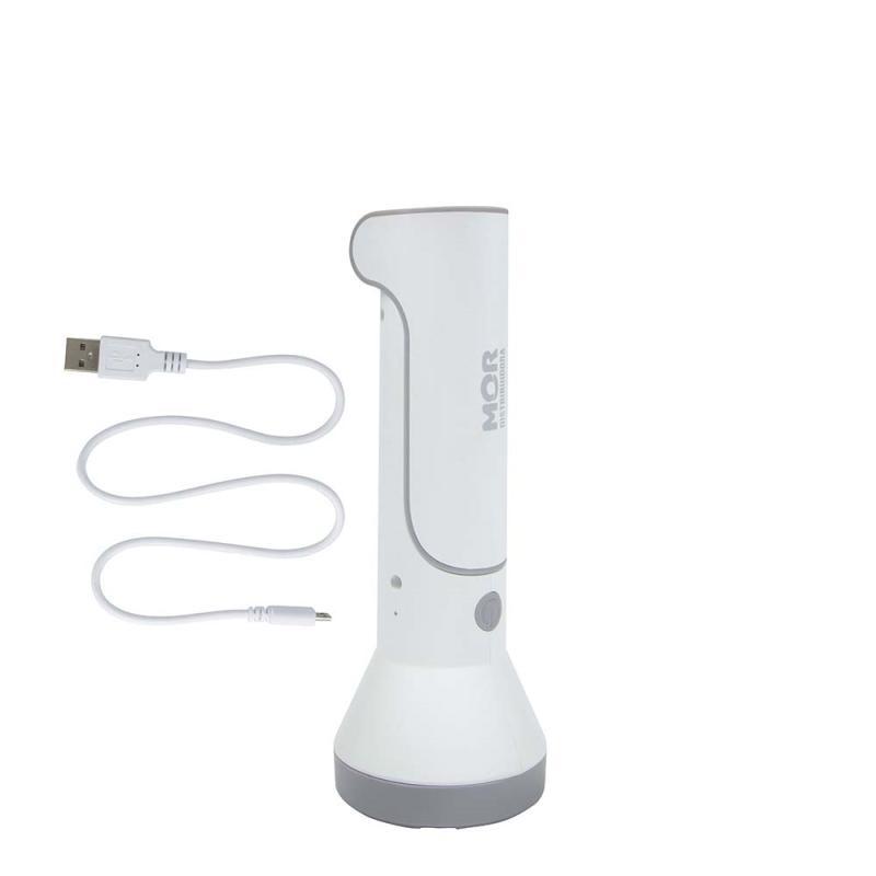 Lanterna Recarregável USB 140 Lúmens LED Alcance 100 Metros Bivolt Mor