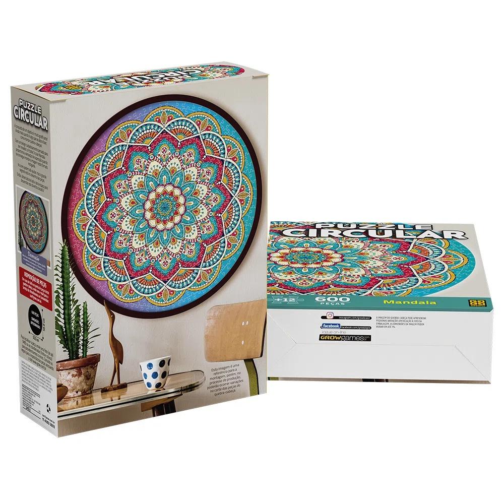 Quebra Cabeça Circular Mandala - Grow