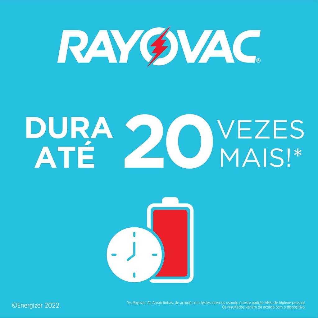 Pilha Alcalina Aa Rayovac Bateria 2A Pequena Kit 24 Unidades