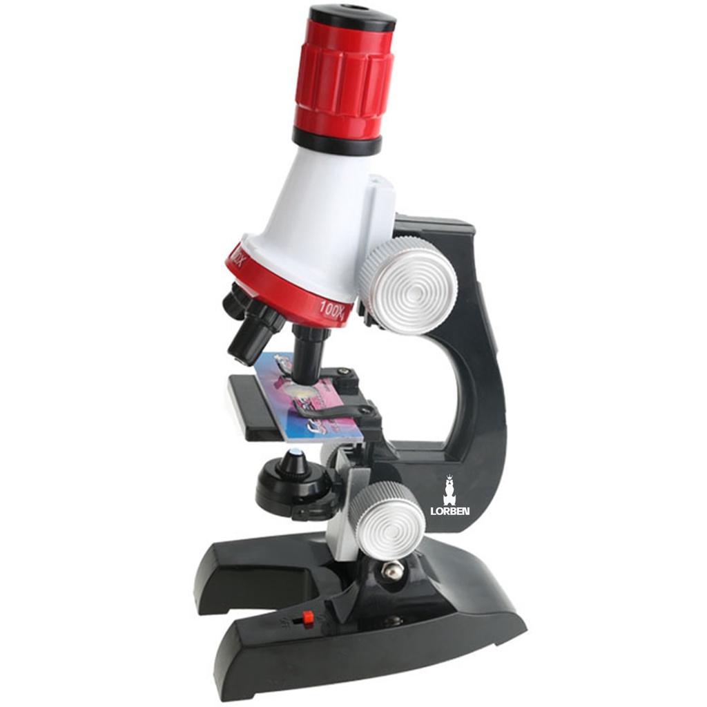 Microscópio Infantil Brinquedo Óptico Lorben Crianças 100x 400x 1200x