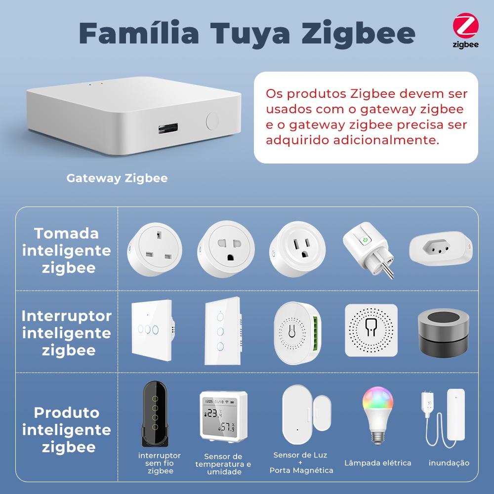 Smatrul Monitor De Energia Tuya Zigbee 16A Brasil Adaptador De Tomada Inteligente Padrão App Voz Para Google Home Alexa Smart Life