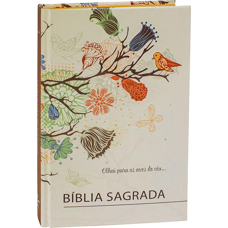 Bíblia Sagrada Para Evangelismo Passaro Arc Letra Normal Capa Dura