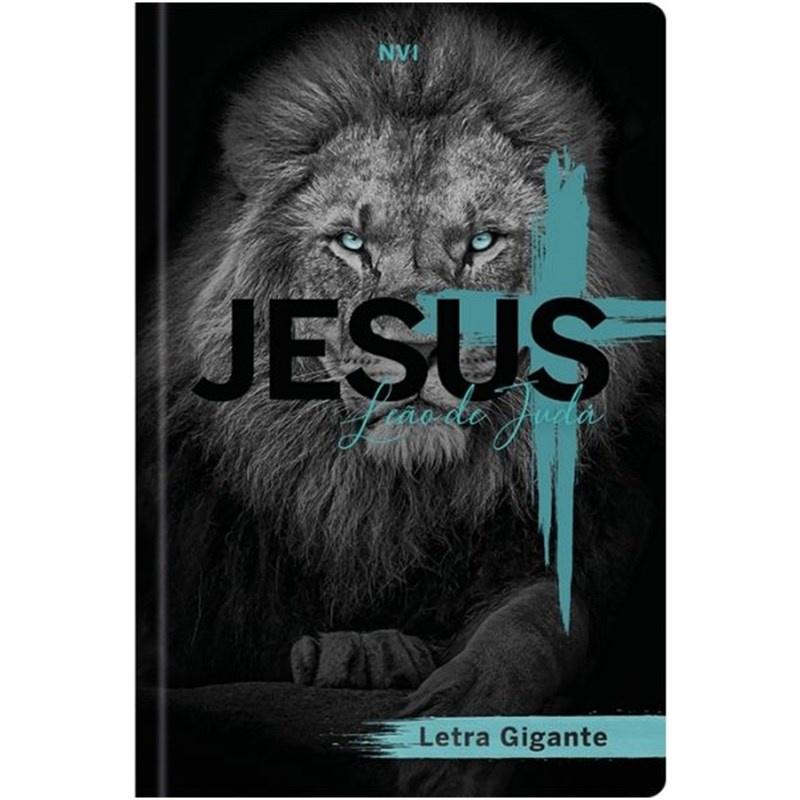 Bíblia Sagrada Leão De Judá Nvi Letra Gigante Capa Dura