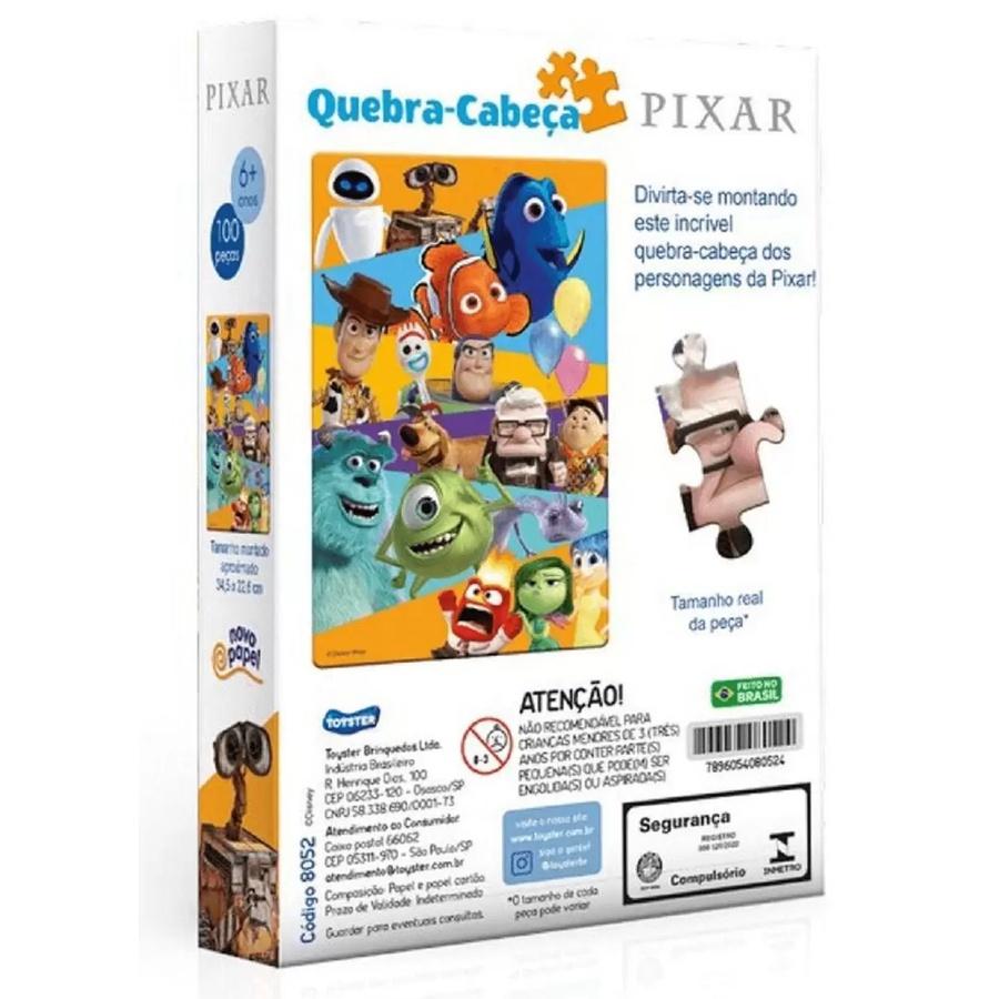 Quebra Cabeça De 100 Peças Pixar - Toyster