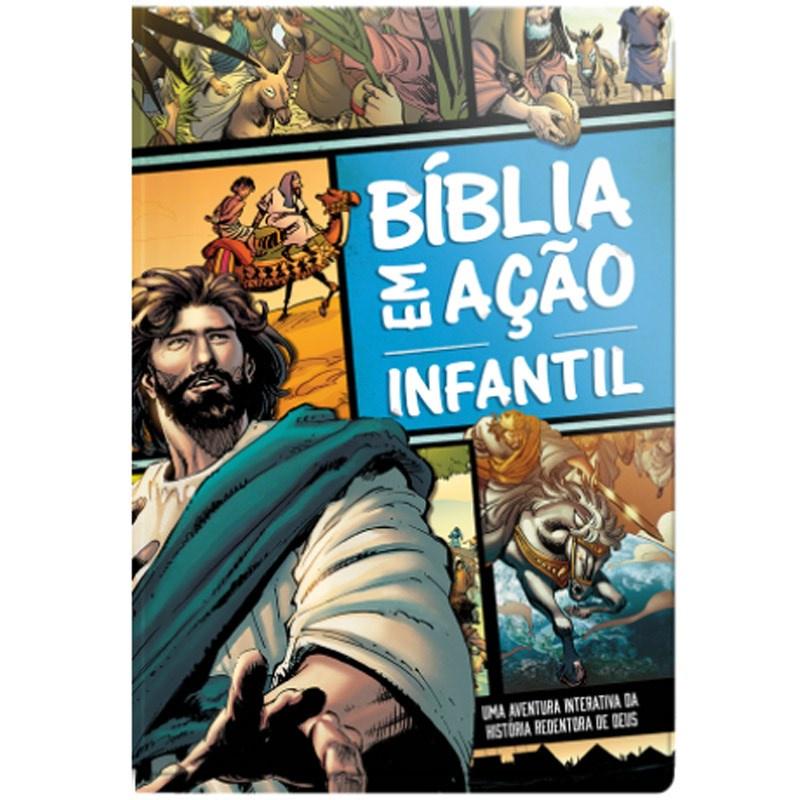 Bíblia Em Ação Infantil Capa Dura