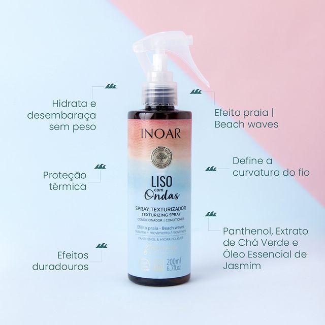 Inoar Liso Com Ondas - Spray Texturizador 200ml