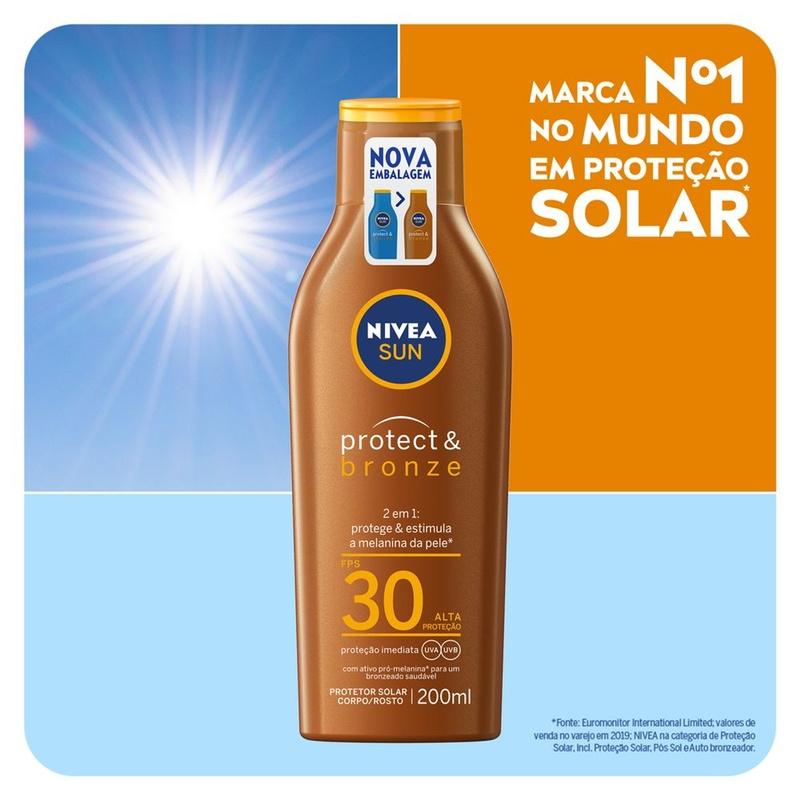 Nivea Sun Protetor Solar Protect Bronze FPS 30 200ml
