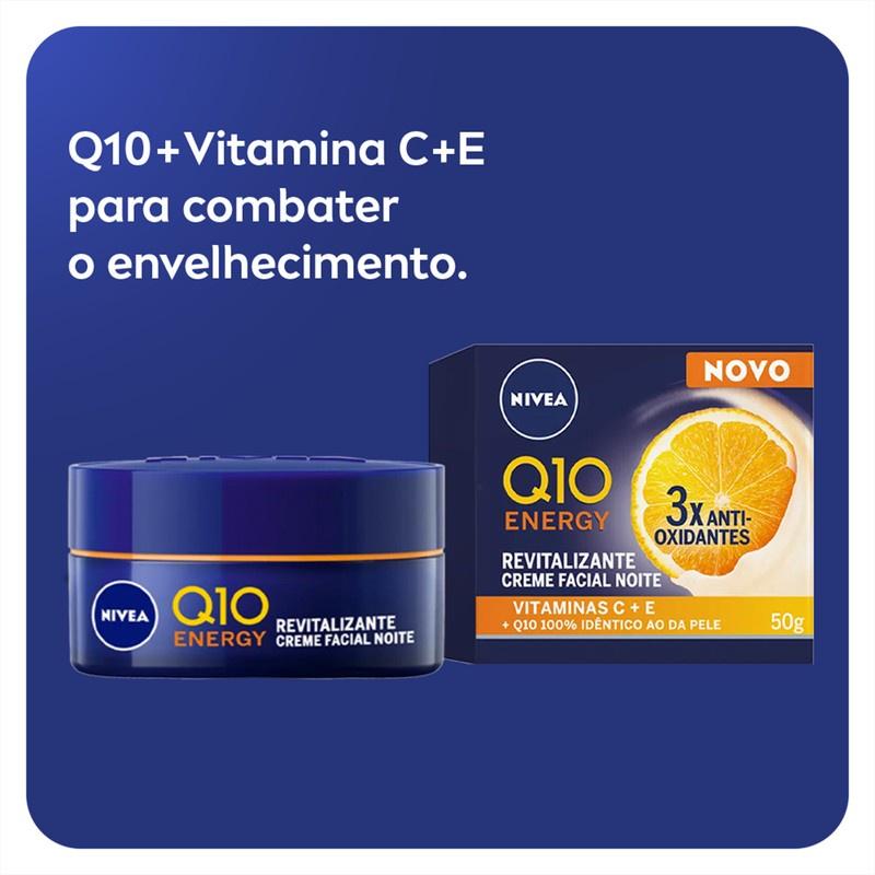 Nivea Creme Facial Antissinais Q10 Energy Noite 50g