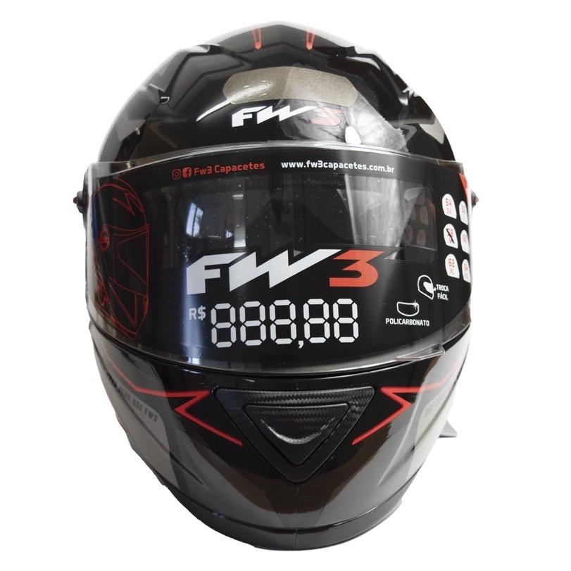 Capacete FW3 Gtx 43 Grafite (c/Oculos)