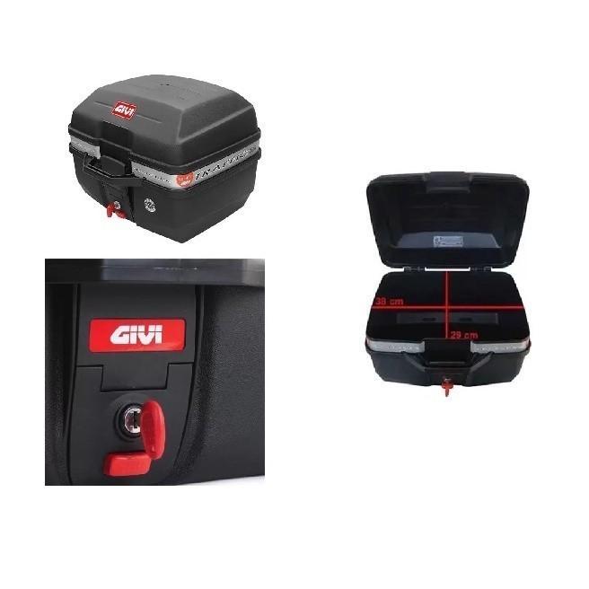 Bau Bauleto Moto Com Base Para Bagageiro Give Traffic Monolock 27 Litros - E27M - Givi
