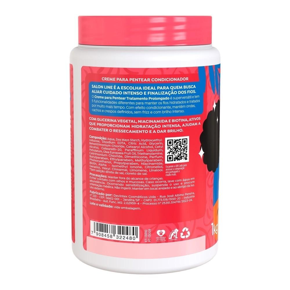 Salon Line Creme Para Pentear Tratamento Prolongado - 1kg