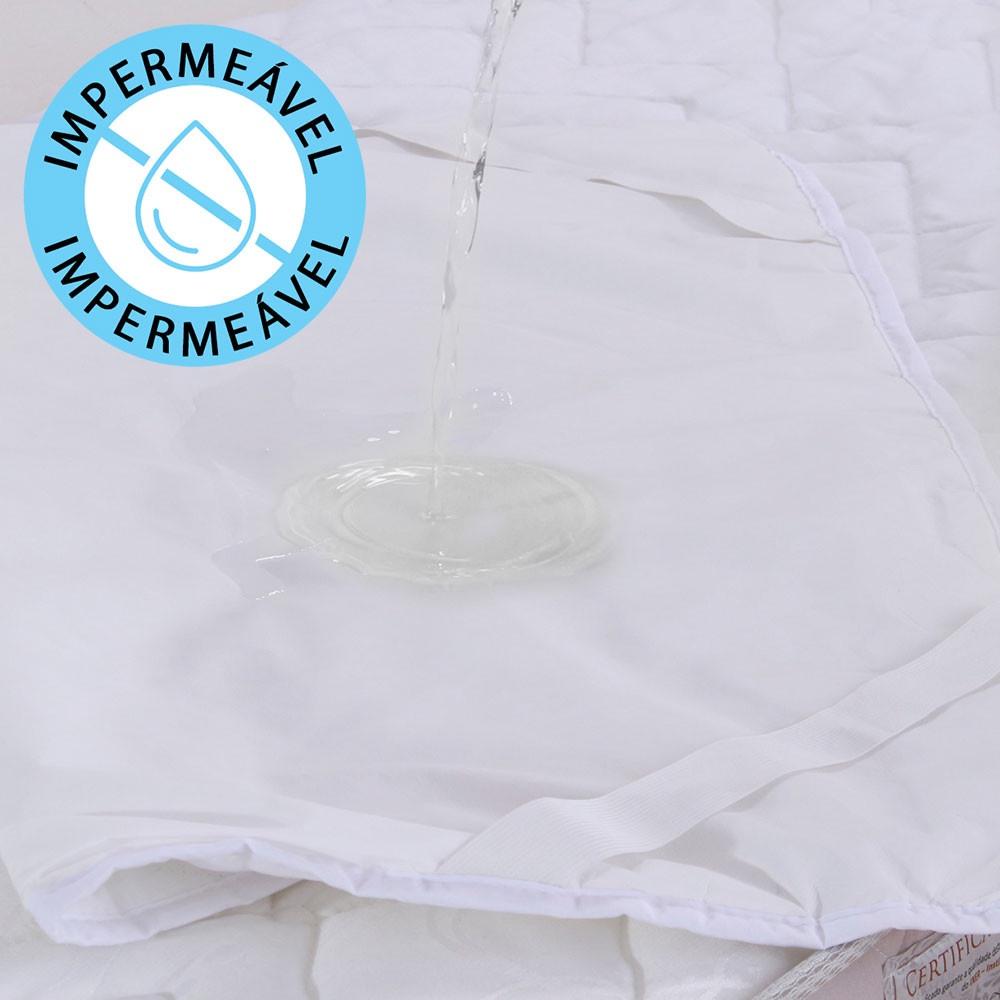 Kit Colchão Berço 130x70x10 Americano Antialérgico + Protetor Impermeável Bf Colchões