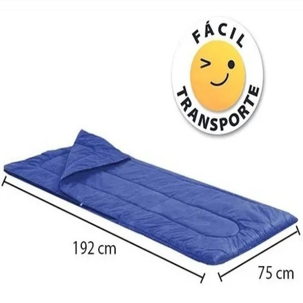 Saco De Dormir Acampamento Camping Pesca Retiro Com Zíper - Emcompre