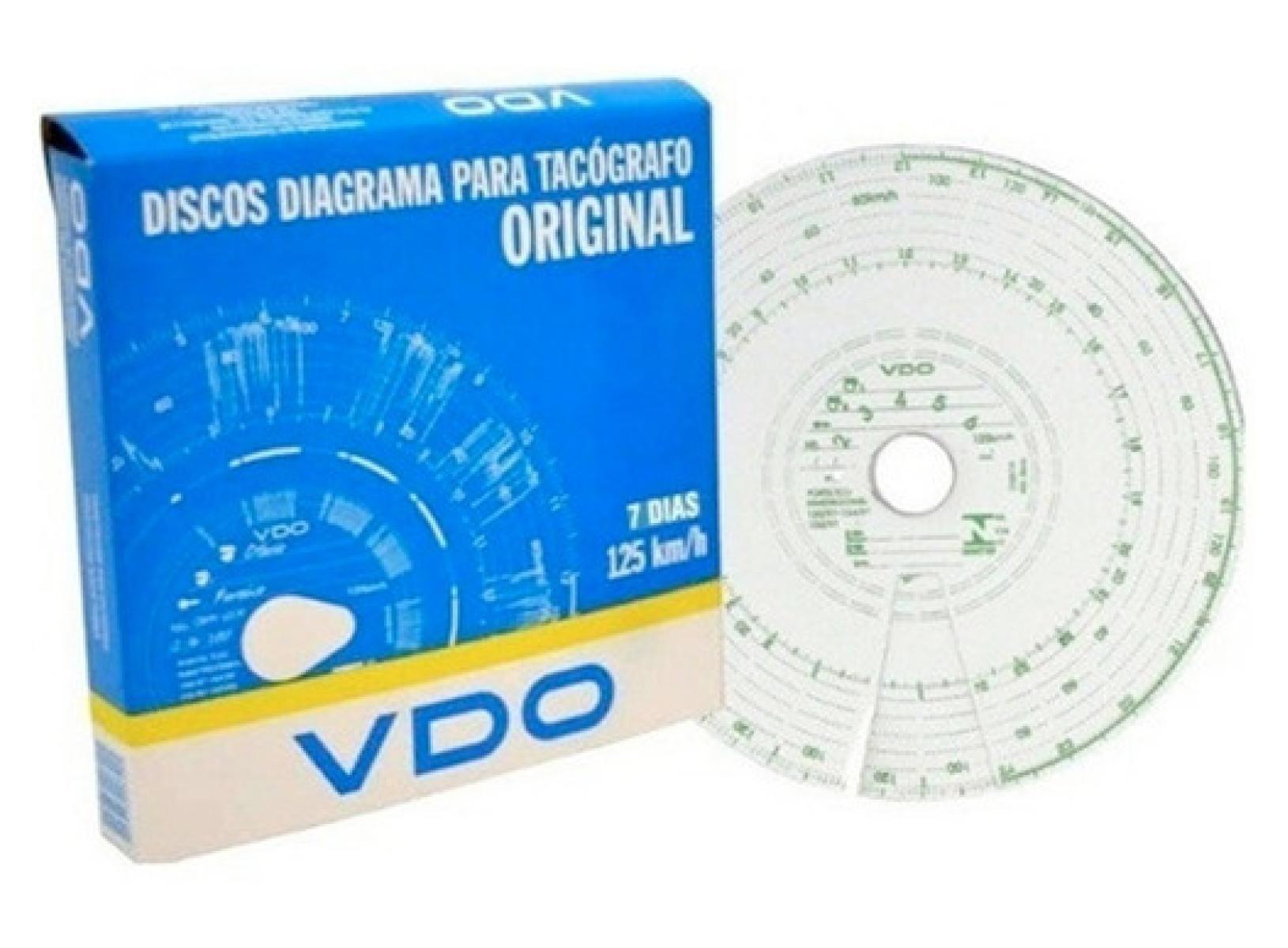 Disco Tacografo Semanal 125kmh 7 Dias 14025005f Vdo