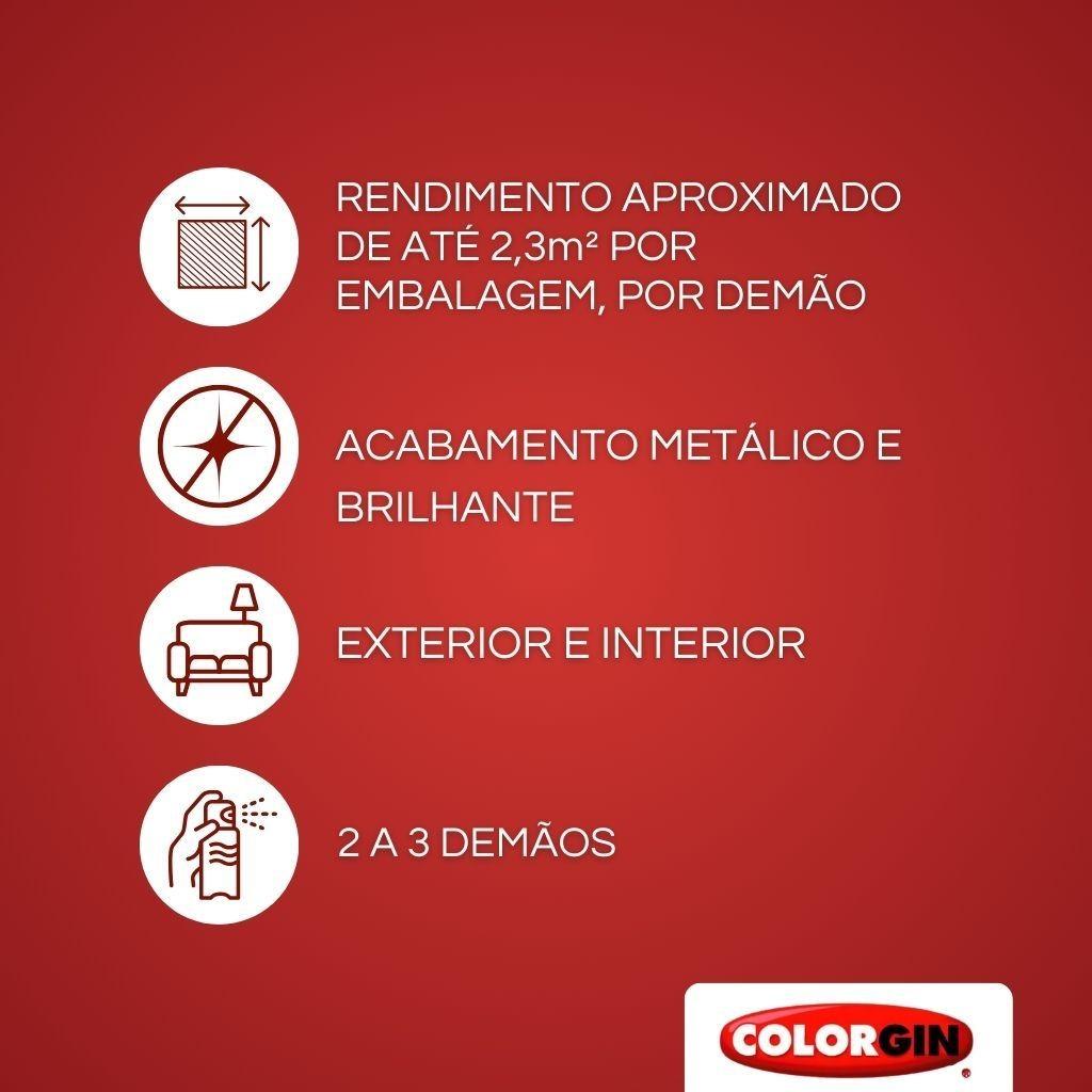 Verniz Incolor Brilhante Acrílico Uso Geral Colorgin Spray