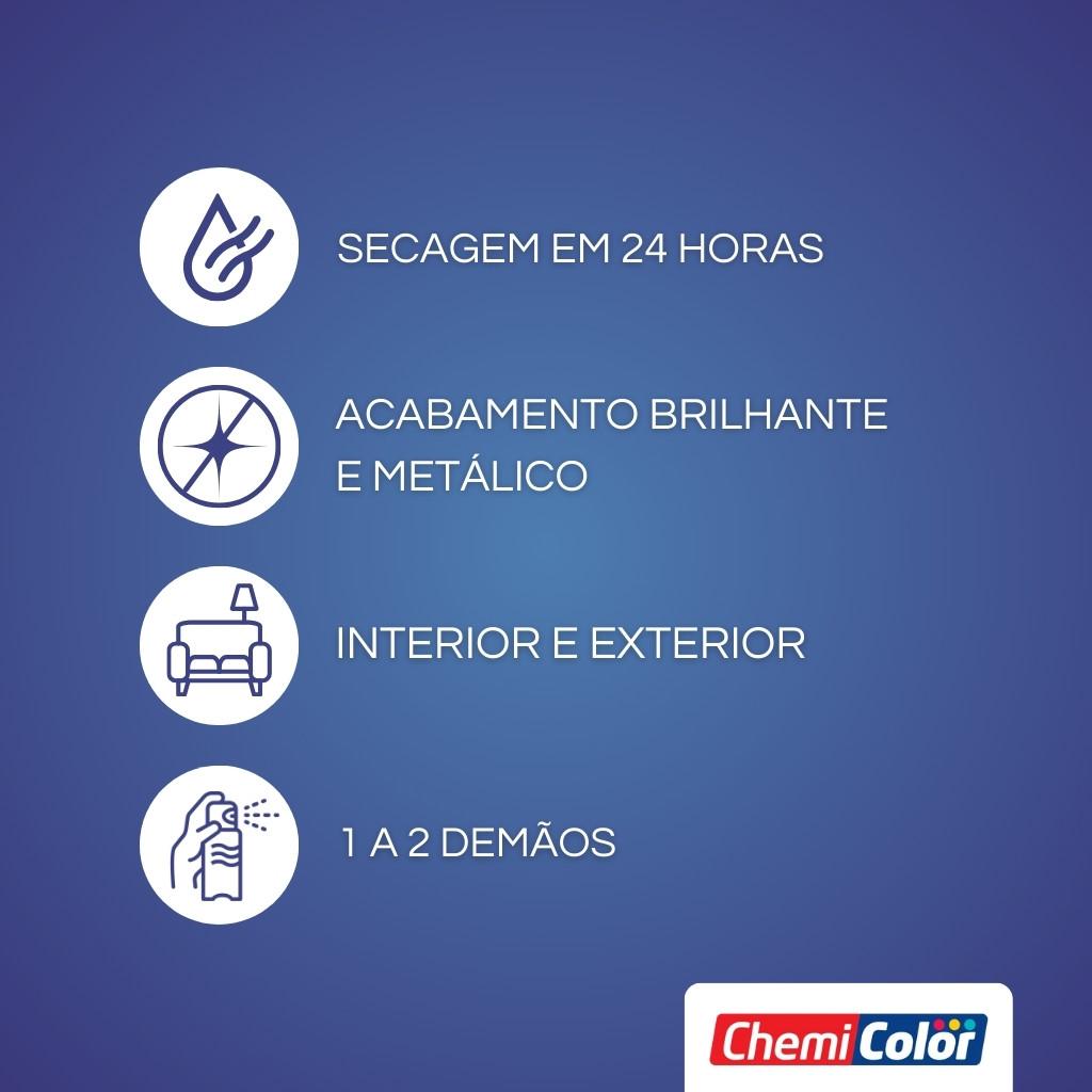 Verniz Spray Para Uso Geral Incolor 400ml/250g Chemicolor