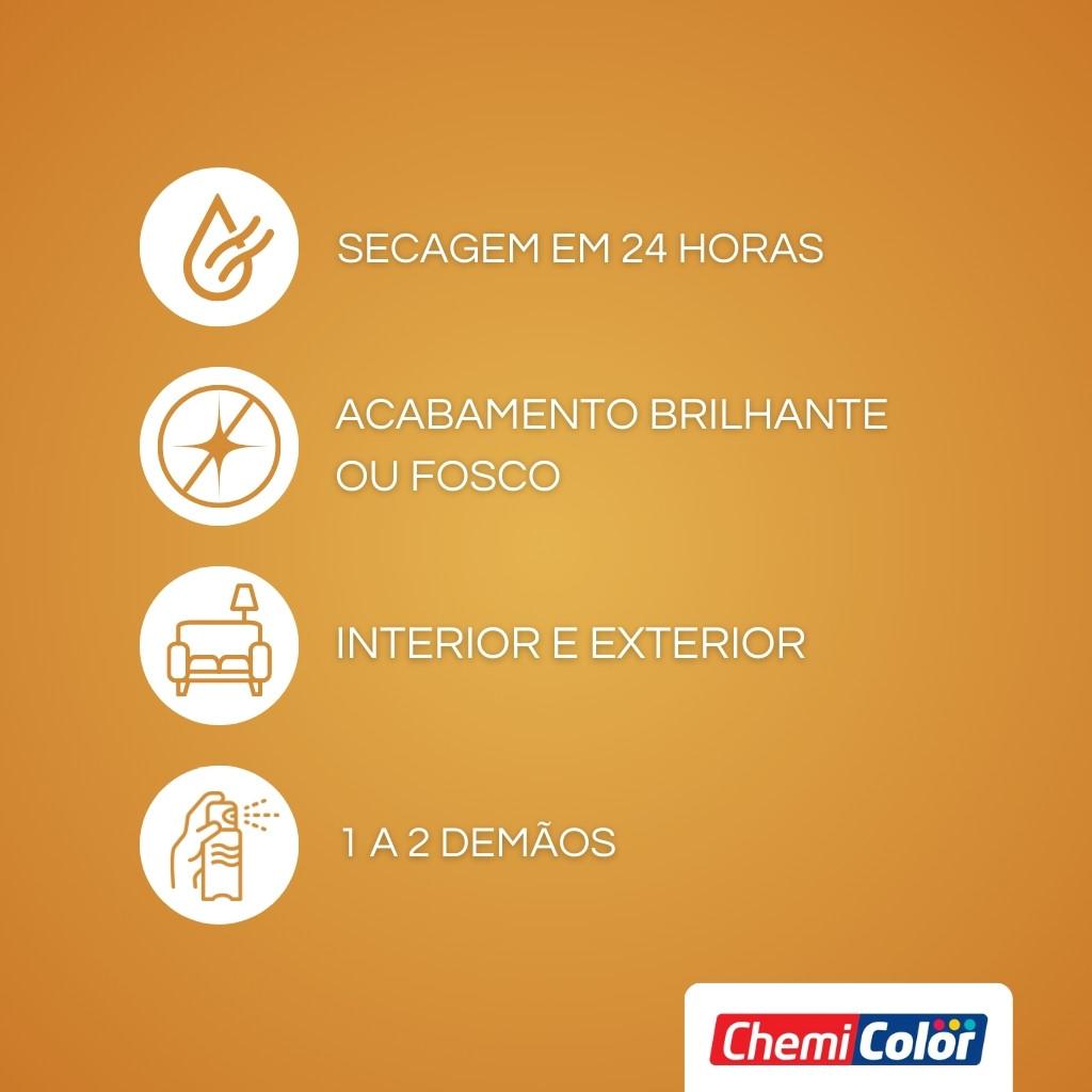 Tinta Spray Para Uso Geral 400ml/250g Chemicolor