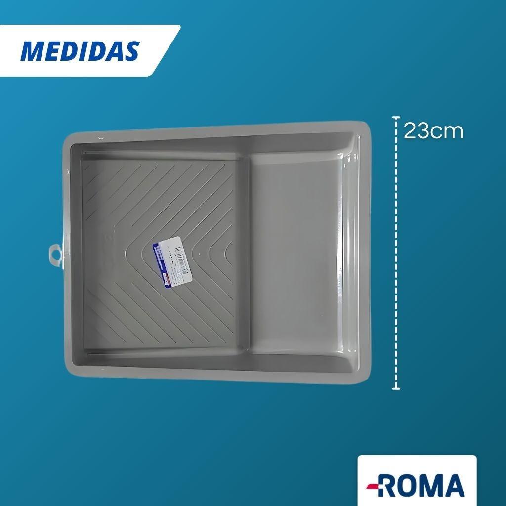 Jogo De Pintura Kit 3 A 5 Peças Rolo - Bandeja - Misturador De Tinta - Bandeja Roma