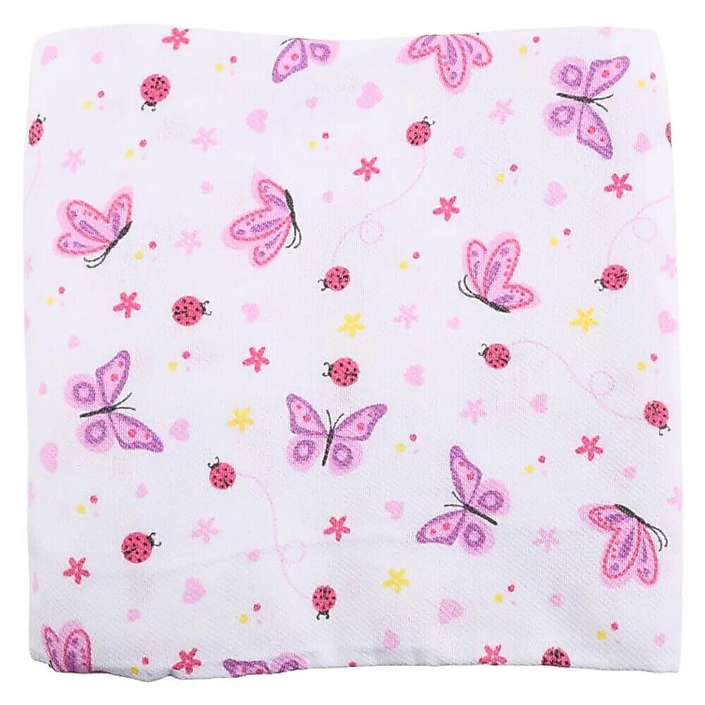 Kit Cueiro Baby Gijo Rolinho Bordado Borboleta - 03 Peças