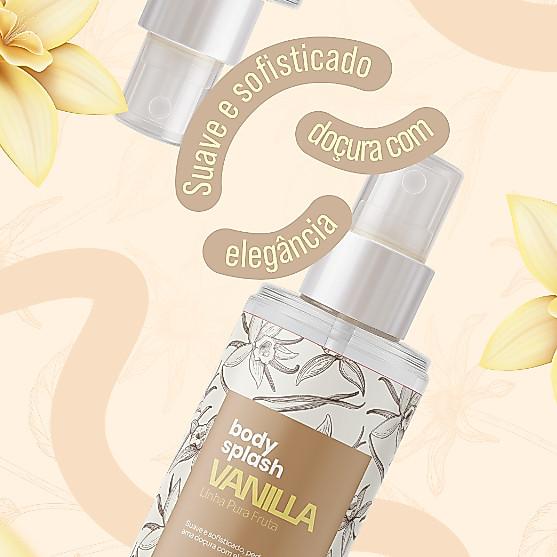 Body Splash Feminino Vanilla 100ml - Primacial Perfume Doce