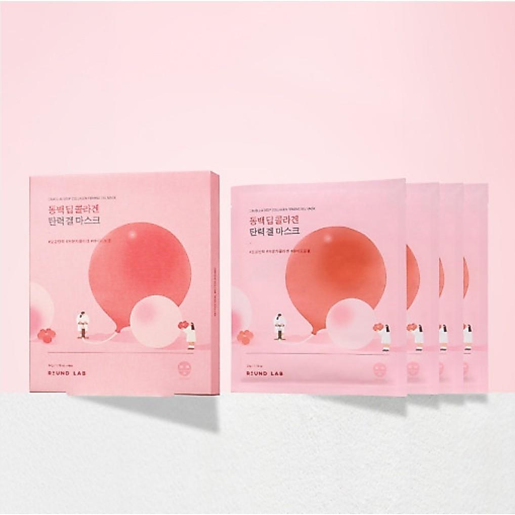 Round Lab Camellia Deep Collagen Firming Gel Mask (1 Pack 4 Sheets/1 Sheet)