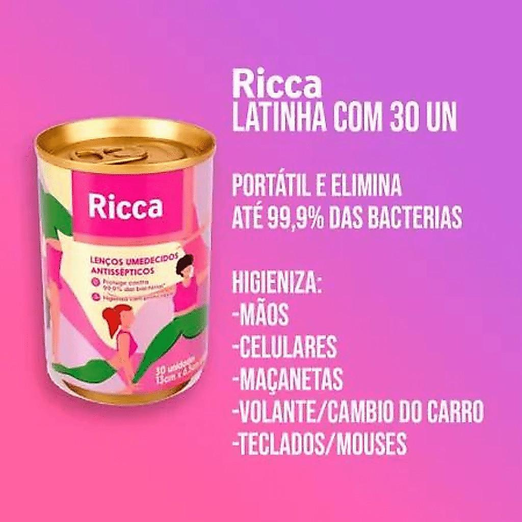 Ricca - Lenço Umidecido Antisséptico 30uni