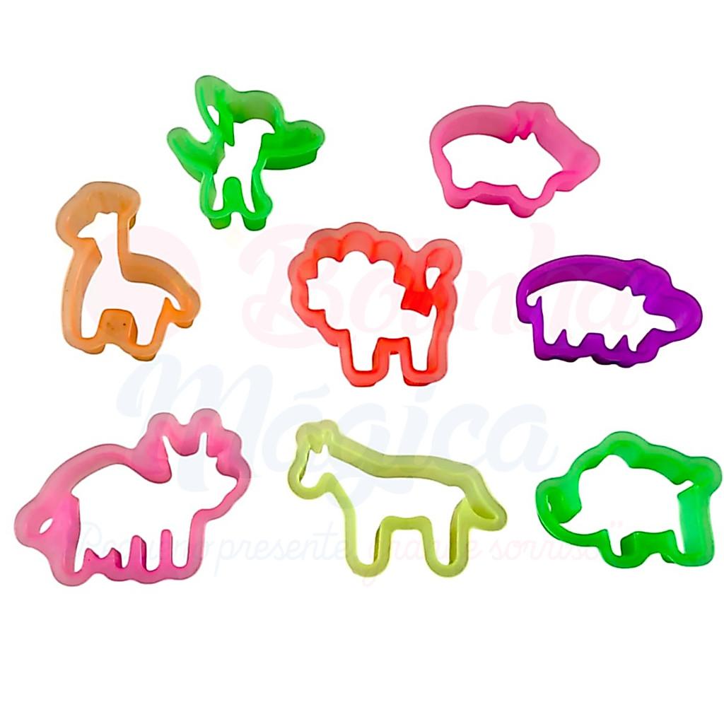 60 Cortador Safari Animais Forminha De Massinha De Modelar Lembrancinha P/Kit Festa Prenda Infantil